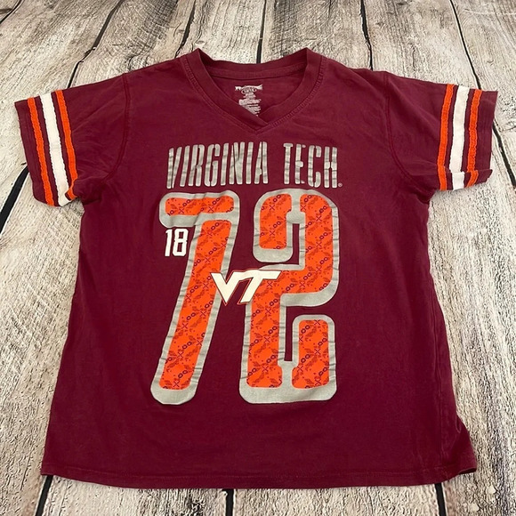 Pro Edge Other - Girl’s Virginia Tech short sleeve v-neck top 14/16